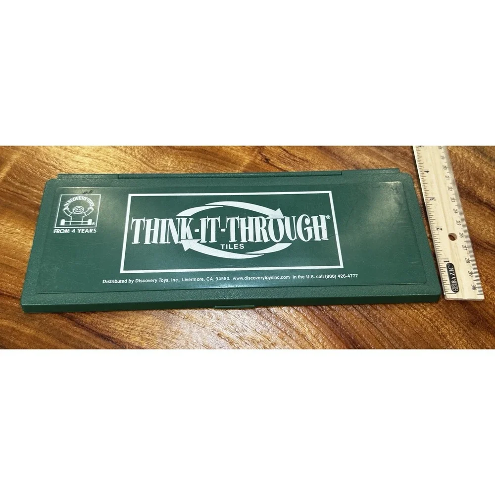 Vintage 1979-1980s Think-It-Through Tiles & 23 Book Lot Phonics Math Words More